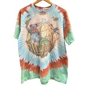 Vintage 1995 Grateful Dead Highgate Tie Dye T Shirt 90s Graphic Band Tee XL